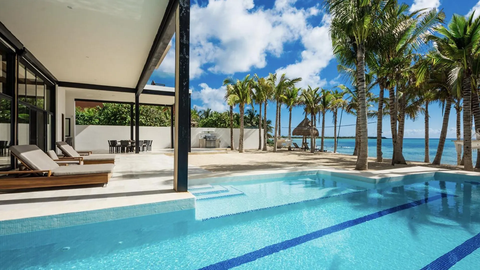 Beachfront & Private Villa In Tulum For 12 Guests Balcheil Mexico