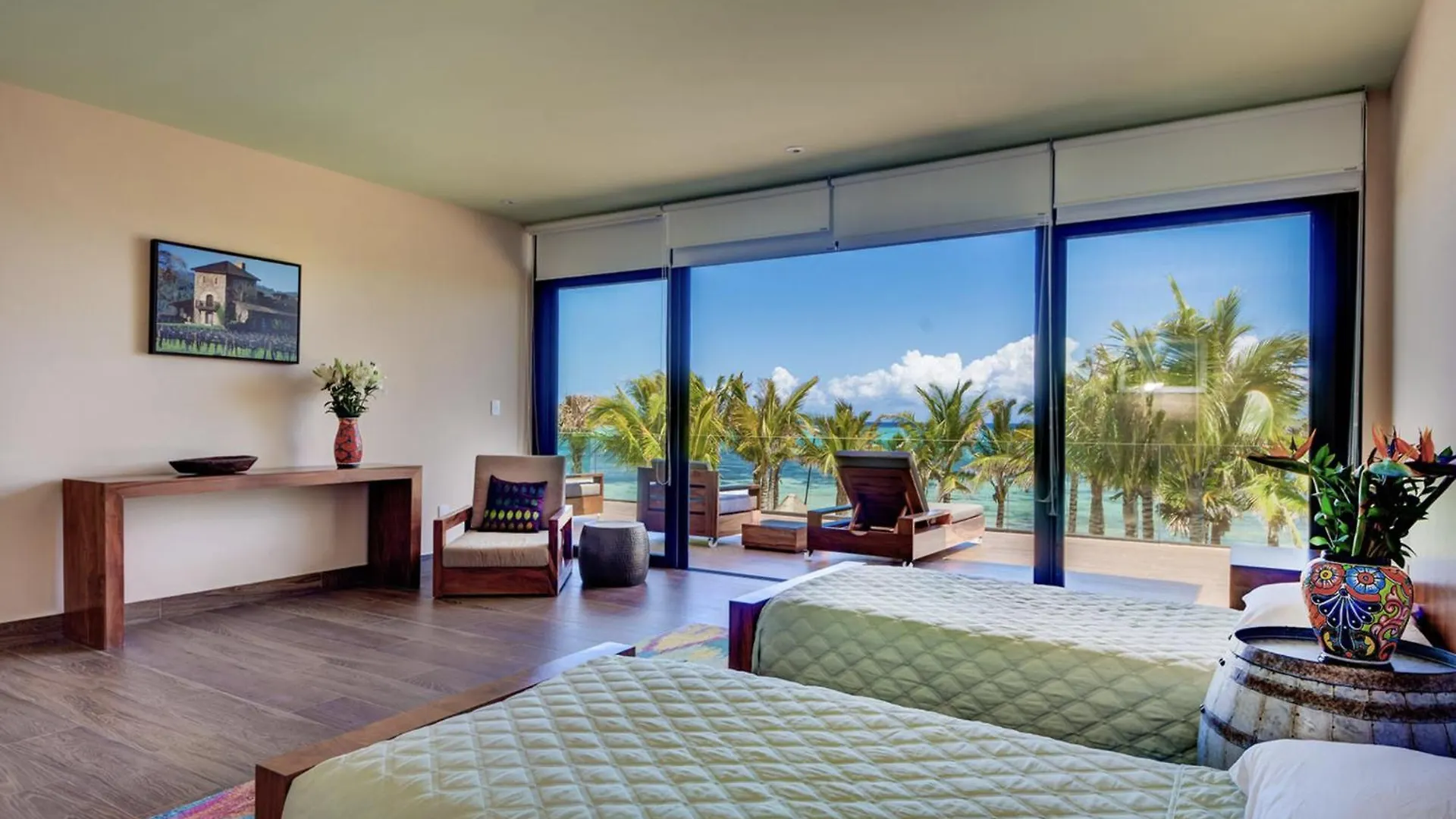 Beachfront & Private Villa In Tulum For 12 Guests Balcheil Mexico