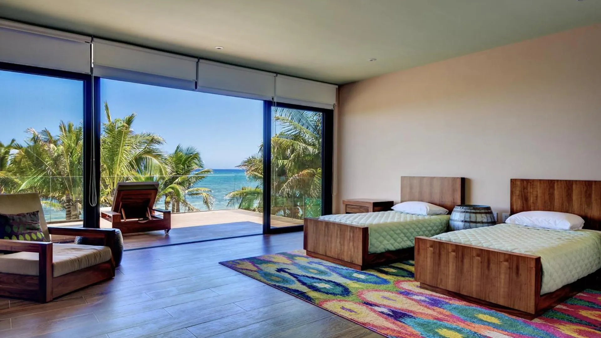 Beachfront & Private Villa In Tulum For 12 Guests Balcheil Mexico
